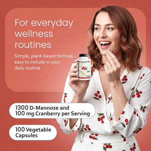 Cápsulas de D-MANNOSE y ARBÓREO ROJO de marca privada de alta calidad que mejoran las infecciones del tracto urinario y fortalecen la inmunidad - Product Image 5