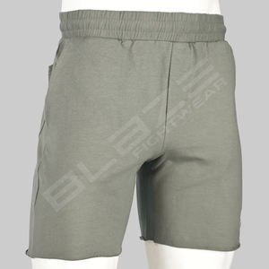 Pantalones cortos de gimnasio atléticos de estilo callejero para hombre, ropa deportiva informal de secado rápido, patrón sólido con bolsillos, venta al por mayor ecológica - Product Image 4