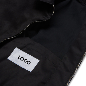 OEM logotipo personalizado Zip Up Streetwear al aire libre personalizado lienzo trabajo recortado entrenadores chaqueta hombres lienzo PANA cuello hombres trabajo chaqueta - Product Image 3