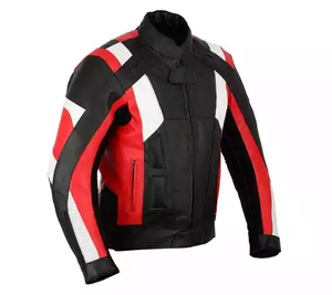 Nuevo diseño Unisex chaquetas protectoras de cuero para motocicleta invierno de talla grande chaqueta de motorista impermeable de alta calidad - Product Image 5