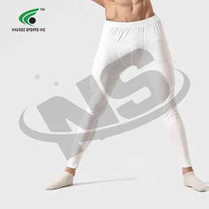 Leggings pour hommes les plus vendus, couleur unie personnalisée, vêtements de sport athlétiques, course à pied, jogging, collants ajustés, vêtements de sport pour la salle de sport, fabriqués au Pakistan - Product Image 5