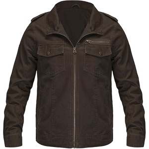 Veste vintage en coton personnalisée à fermeture éclair, nouveauté 2025, veste d'hiver de haute qualité, veste vintage pour homme avec étiquette personnalisée - Product Image 1