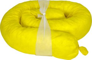 Chaussette absorbante chimique en PP Meltblown jaune, petite barrière 400, pour la gestion des matières dangereuses, directement de l'usine - Product Image 3