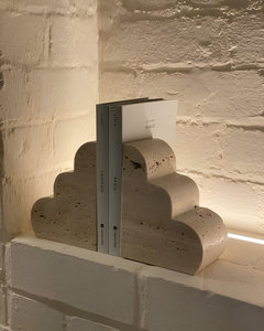 Sujetalibros de mármol hechos a mano de tendencia, soporte decorativo para libros de estilo nórdico, organizador de piedra moderno para estudio, hogar, oficina, venta al por mayor - Product Image 2