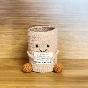 Portalápices de Patata de Ganchillo Personalizable Directo de Fábrica - El Artesanía Textil Más Vendida para Oficina y Escuela - Product Image 6