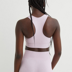 Nuevas llegadas de alta calidad de las mujeres de fitness logotipo personalizado sexy espalda cruzada de talla grande sujetadores deportivos yoga crop top sexy - Product Image 6