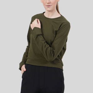 Pull d'hiver de haute qualité pour femmes Sweat-shirt ajustable et respirant avec col rond - Product Image 3