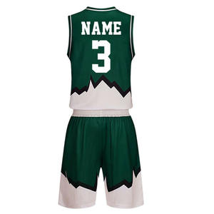 Uniforme de Baloncesto Unisex Hecho a Medida, Impresión Personalizada OEM, 100% Poliéster, Secado Rápido, Transpirable, Antibacteriano, Talla Grande, Sin Mangas - Product Image 3