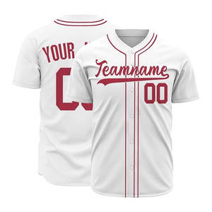 Camiseta de Béisbol de Alta Calidad 2026 para Hombre y Mujer, Liga de Béisbol, Cosida, Talla Personalizada, Transpirable, Cuello en V, Impresión Personalizada 100% - Product Image 5
