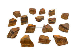 Meilleure vente en gros pierre précieuse naturelle en oeil de tigre pierre brute pour la guérison et la méditation Reiki pierre brute en oeil de tigre dégringolé - Product Image 5