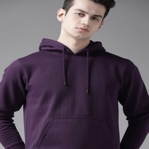 De base vierge non extensible tricoté hommes sweats à capuche LOGO personnalisé Slim Fit chaud Anti-boulochage pull hommes capuche fabriqué en inde - Product Image 1