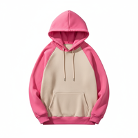 Sweat-shirt à capuche en polaire pour femmes, taille plus, couleur contrastée, logo personnalisé, vêtements décontractés d'hiver