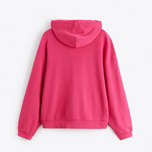 เสื้อฮู้ดดี้ผู้ชายผ้าฟลีซคอตตอน 100% น้ำหนัก 300 กรัม ระบายอากาศได้ดี พิมพ์ลายโลโก้แบบนูน 3 มิติ คุณภาพสูง ผลิตตามสั่ง สำหรับฤดูหนาว - Product Image 4