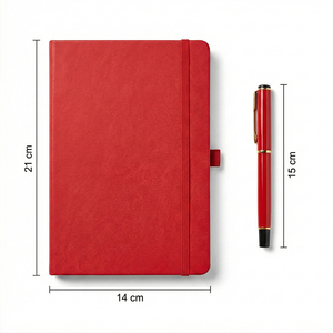 Ensemble cadeau d'affaires de luxe rouge avec un carnet et un stylo exquis pour la prise de notes et l'organisation - Product Image 2