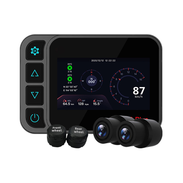 Wireless Recorder 1080p Camera GPS Front and Rear View Mirror Dual Black Car DVR Dash Cam 4k Waterproof Motorcycle Dash Cam