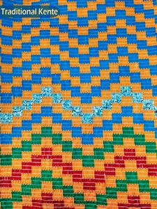 ผ้าฝ้าย GSM Kente 270กว้าง51นิ้วผ้าคอตตอนผ้าพื้นเมืองพื้นเมืองสำหรับเครื่องแต่งกายแบบดั้งเดิม - Product Image 6