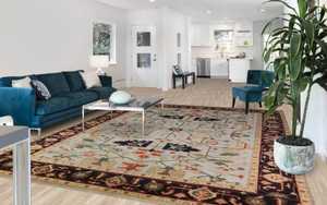 พรมขนแกะสไตล์อินเดียขนาด9x12ฟุตทำด้วยมือแบบดั้งเดิมปรับแต่งได้ปรับแต่งขนาดได้หรูหรา - Product Image 5