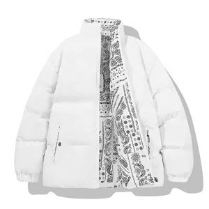 Abrigo de invierno para hombre Cierre de cremallera reversible Embalado Impreso High Street Style Drum Packaging - Product Image 2