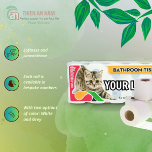 Rouleau de papier toilette Jumbo gaufré personnalisé de qualité supérieure à 2 plis Papier hygiénique durable Emballage individuel Taille du paquet - Product Image 3