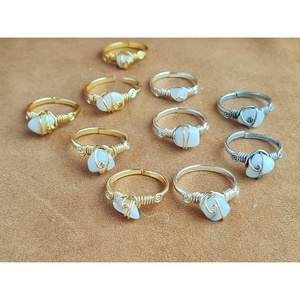 <b>Adjustable</b> Wire Wrap Design Fashion <b>Rings</b> Gold and <b>Silver</b> Plated for Stylish Resale Appel - Product Image 1