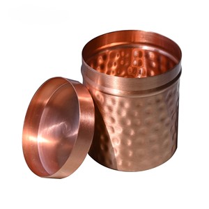 Copper Plated <b>Food</b> Safe <b>Container</b> <b>For</b> Kitchen Spice Box Sugar Box Kawa Use Box <b>For</b> Home Camping etc - Product Image 6