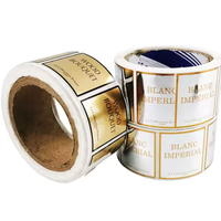 Étiquettes Adhésives Personnalisées Étanche Or et Argent pour Bouteille en Verre de Parfum et Huile Essentielle, Idéales pour l'Emballage de Cadeaux et d'Articles d'Artisanat