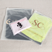 Sacs en plastique imprimés personnalisés réutilisables transparents auto-adhésifs de grande taille pour la demande d'emballage et d'emballage 0