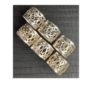 Anneau de serviette en métal, accessoire de table à manger décoratif, fait à la main, réutilisable, porte-serviettes pour les événements - Product Image 6