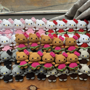 Jouets au crochet faits à la main, adorables jouets en crochet d'animaux, mini jouet en peluche au crochet - Caryln - Product Image 2