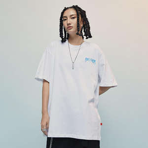 T-shirt pour homme original Streetwear Hip-Hop |   220g 100% coton biologique tricoté |   Noir uni |   Solide |   Écologique et respirant - Product Image 4