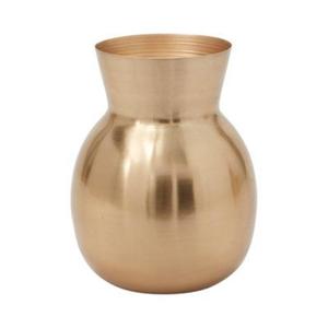Vase de table en métal antique Opulent Luxury Home Decor avec finition polie dorée Forme personnalisée Taille Meilleur taux Pot de fleur - Product Image 1