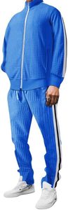 Conjunto de Dos Piezas Personalizable de Talla Grande para Invierno, Grueso, Transpirable, Cortavientos, de Secado Rápido, Color Sólido, Sudadera con Capucha y Pantalones Deportivos, Estilo Puff - Product Image 4