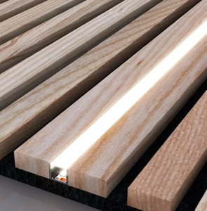 Profilé LED en bois massif (montage encastré) - Product Image 1