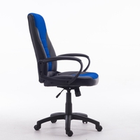 Chaise de bureau exécutive réglable, confortable et pivotante, en tissu, ergonomique, pour le travail à domicile et au bureau