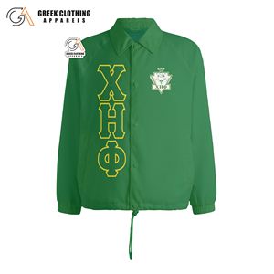 Chaqueta Ligera Resistente al Agua Chi Eta Phi, Chaqueta Cortavientos Estilo Vintage, Chaqueta Bomber Gruesa para Invierno, Servicio OEM - Product Image 6