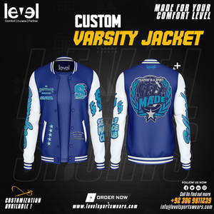 Vestes de baseball Letterman universitaires personnalisées par sublimation ou broderie Maillot de baseball uni pour adultes - Product Image 4