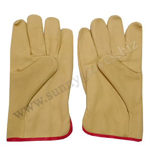 Heavy Duty Durable Cowhide Leather <b>Gloves</b> From Pakistan Work <b>Gloves</b> <b>Driver</b> <b>Gloves</b> for Truck Driving Warehouse Gardening - Product Image 6