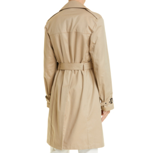 Gabardina de doble botonadura para hombre, Chaqueta larga informal ajustada con solapa con muescas, abrigo cortavientos transpirable con botones de talla grande - Product Image 4