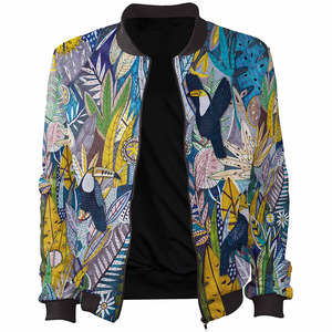 Blouson aviateur élégant pour hommes, tissu léger et respirant, fermeture à glissière sur le devant, adapté au printemps et à l'automne et aux vêtements décontractés - Product Image 5