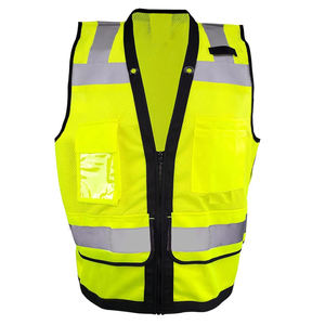Chaleco de Seguridad Reflectante de Alta Visibilidad para Trabajo en Carretera, Talla Regular, Alta Calidad, Impermeable - Product Image 2