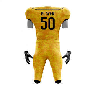 Nouveau stock de maillots de football américain personnalisés par sublimation, respirants, anti-humidité, antibactériens, de haute qualité, service OEM - Product Image 3