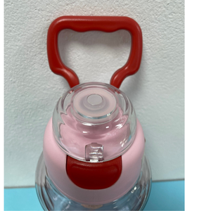 ขวดน้ำพลาสติก Tritan ใสขนาดใหญ่1000มล. พร้อมเชือกผูกสไตล์น่ารักสำหรับตั้งแคมป์กลางแจ้งและใช้ - Product Image 6