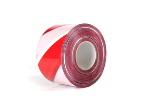 200m. Nastro di segnalazione bianco e rosso da 70 mm (Miarco 5804) - Product Image 2