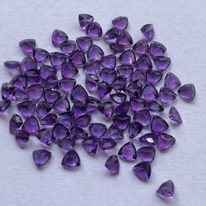 4mm 5mm 6mm Améthyste Africaine Violette Naturelle à Facettes Trillion Cut Loose Gemstone Prix Usine Pierres Semi Précieuses pour Bijoux - Product Image 4