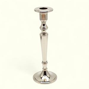 European Elegant Electroplated Silver <b>Candle</b> <b>Holder</b> Luxury Brass <b>Taper</b> Candlestick <b>Holders</b> for Wedding - Product Image 5
