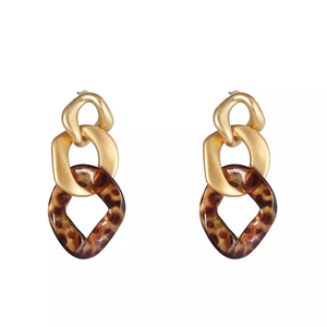 Design en résine tendance, vente en gros, vêtements de fête à la mode, pris en charge pour toutes les saisons, ensemble de boucles d'oreilles faites par l'homme - Product Image 4