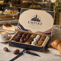 AT PACK Individuell Bedruckte Luxus-Dessert-Geschenkboxen mit Band Großhandel Bäckerei-Verpackungsbox für Datteln Schokolade Gebäck Süßigkeiten