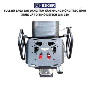 Support de bagages et porte-bagages arrière en acier inoxydable Detech Win 110 pour moto de route avec fixation au réservoir de carburant - Product Image 5