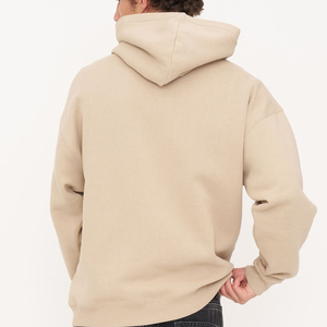 เสื้อฮู้ดดี้ผู้ชายไซส์ใหญ่ ผ้าเฟรนช์เทอร์รี่คุณภาพสูง สำหรับฤดูหนาว ทรงหลวม ปักโลโก้ด้านหน้า พิมพ์ลาย ไหล่ตก - Product Image 2