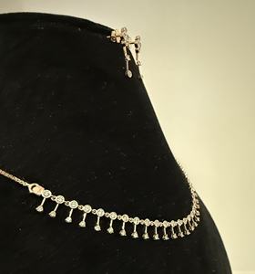 Ensemble de colliers en or 14 carats avec diamants naturels Bijoux de luxe élégants pour femmes avec coupe brillante ronde et certification tierce partie - Product Image 3